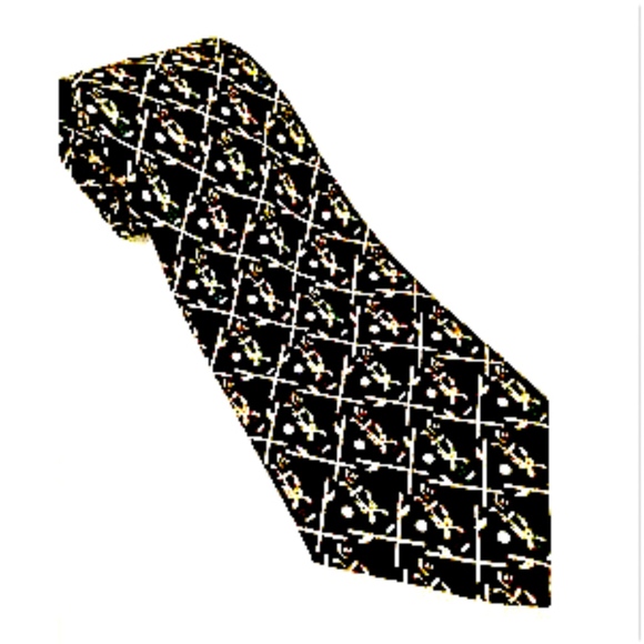 Golf Tie Gift Silk Handmade A. Rogers - Picture 4 of 8